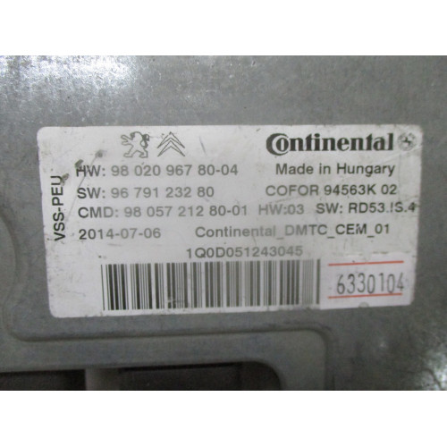 Citroen C4 Start Stop Beyni 9802096780-04 9805721280-01 9679123280