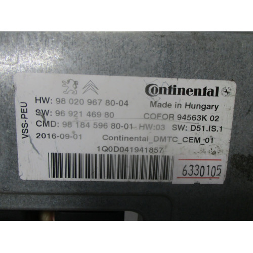 Citroen C4 Start Stop Beyni 9802096780-04 9805721280-01 9679123280