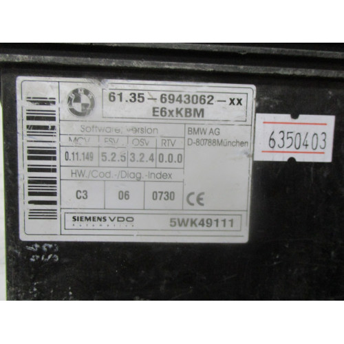 BMW E64 Gövde Modülü 61.35-6943062