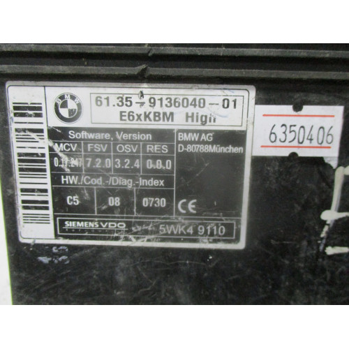 BMW E61 Gövde Kontrol Modülü 61.35-9136040-01