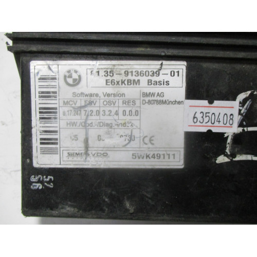 BMW E60 M5 Konfor Beyni 61.35-9136039-01