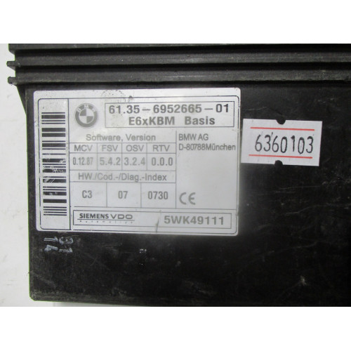 BMW X798 Gövde Kontrol Modulü 61.35-6952665-01
