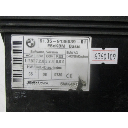 BMW E60 M5 Konfor Beyni 61.35-9136039-01