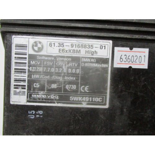 BMW A278 Gövde Kontrol Beyni 61.35-9168835-01