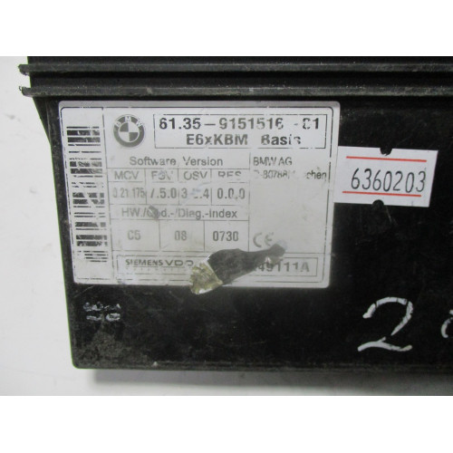 BMW E60 Gövde Kontrol Modulü 61.35-9151516-01