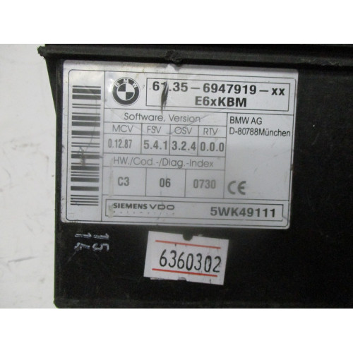 BMW E60 Gövde Kontrol Modulü 61.35-6947919