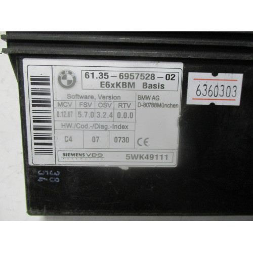 BMW E62 E63 Motor Kontrol Modulü 61.35-6957528-02 5WK49111