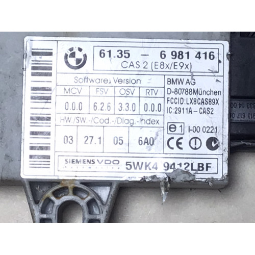 BMW 5 Serisi Kontrol Modülü 61.35-6981416 5WK49412LBF