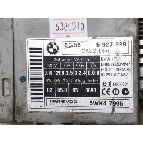 BMW 530i 650i Konfor Ünitesi 61.35-6927929 5WK47995