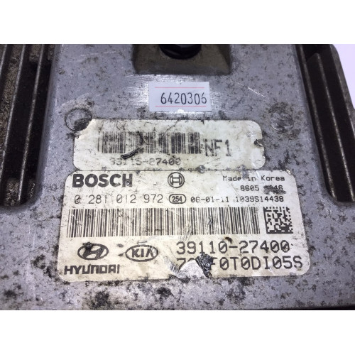  Hyundai Sonata 2.0 Motor Beyni 0281012972 39110-27400