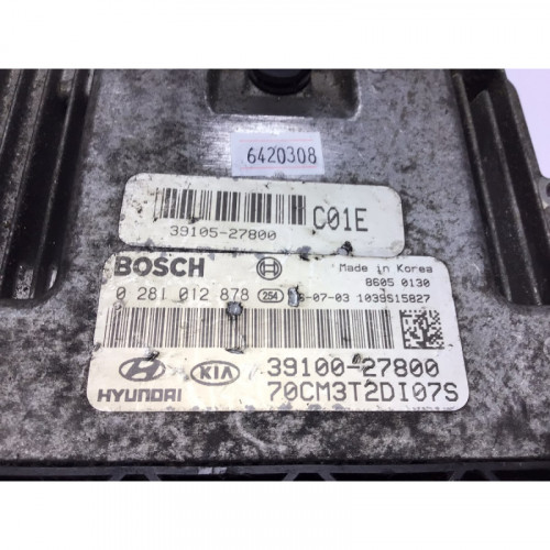 Hyundai Santa Fe Motor Beyni 0281012878 39100-27800 39105-27800