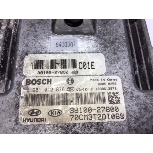 Hyundai Santa Fe Motor Beyni 0281012878 39100-27800 39105-27800