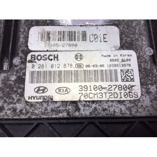 Hyundai Santa Fe Motor Beyni 0281012878 39100-27800 39105-27800