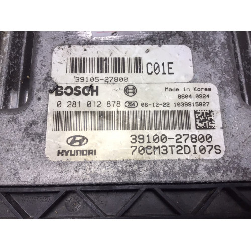 Hyundai Santa Fe Motor Beyni 0281012878 39100-27800 39105-27800