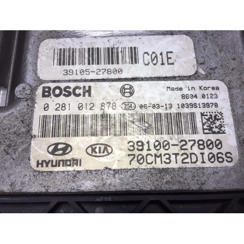 Hyundai Santa Fe Motor Beyni 0281012878 39100-27800 39105-27800