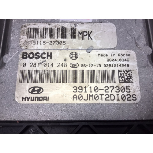 Kia Hyundai 2.0 2004-2008 Motor Beyni 0281014248 39110-27305
