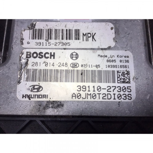 HYundai Tucson Motor Beyni 0281014248 39110-27305 39115-27305