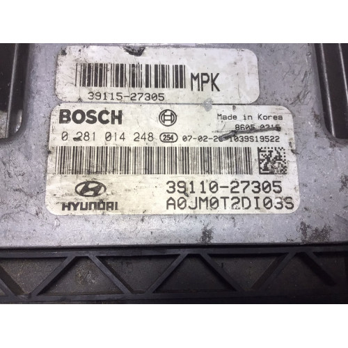 HYundai Tucson Motor Beyni 0281014248 39110-27305 39115-27305