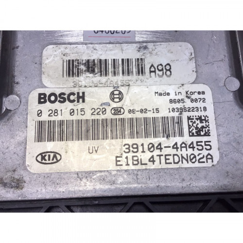 Kia Hyundai Motor Beyni 0281015220 39104-4A455 