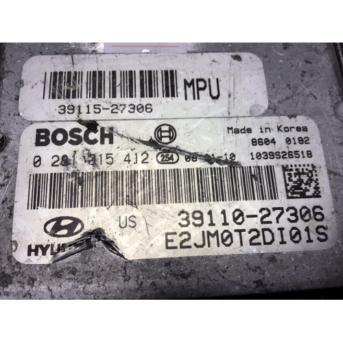 Hyundai Tuscon Motor Beyni 0281015412 39113-27306 39115-27306