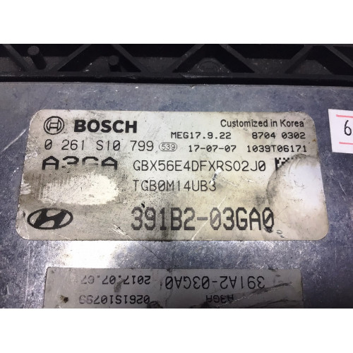 Hyundai İ20 1.4 Motor Beyni 0261S10799 391B2-03GA0