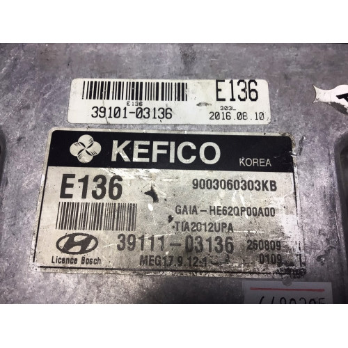 Hyundai İ10 Motor Beyni 39101-03136 39111-03136 9003060303KB MEG17.9.12.1