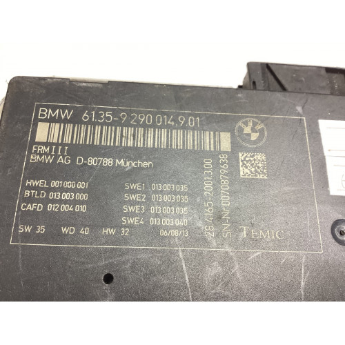 BMW F10 Kontrol Modülü 61.35-9290014.9.01 28.4165-2001.3.00