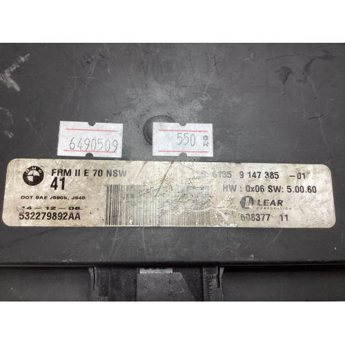 Bmw E70 X5 Kontrol Beyni 9147385-01 60837711