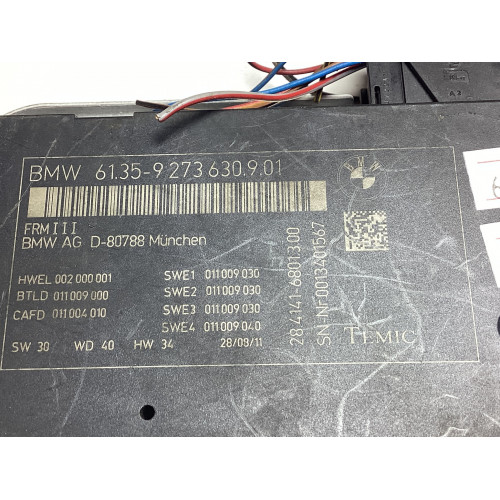 BMW F10 Kontrol Modülü 61.35-9273630.9.01 28.4141-6801.3.00