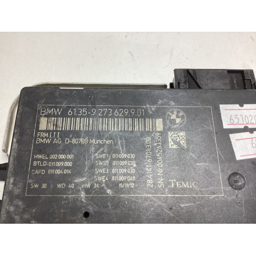BMW F10 Kontrol Modülü 61.35-9273629.9.01 28.4141-6701.3.00