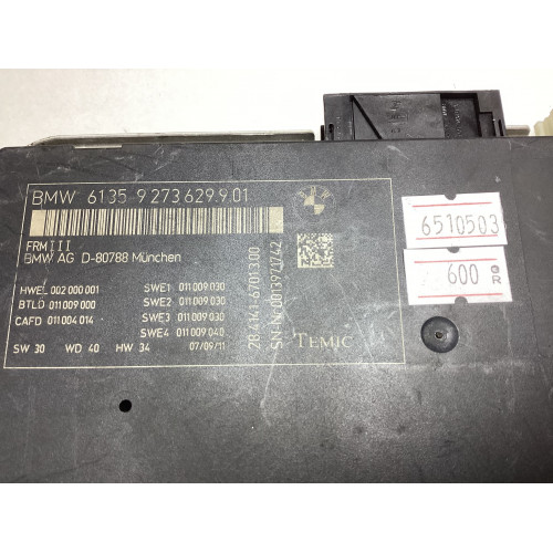 BMW F10 Kontrol Modülü 61.35-9273629.9.01 28.4141-6701.3.00