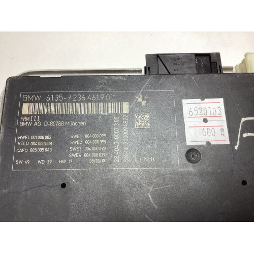 BMW F10 Kontrol Modülü 61.35-9236461.9.01 28.4040-0007.3.00