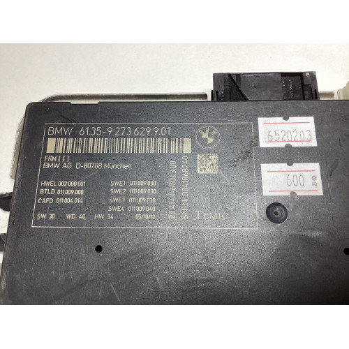 BMW F10 Kontrol Modülü 61.35-9273629.9.01 28.4141-6701.3.00