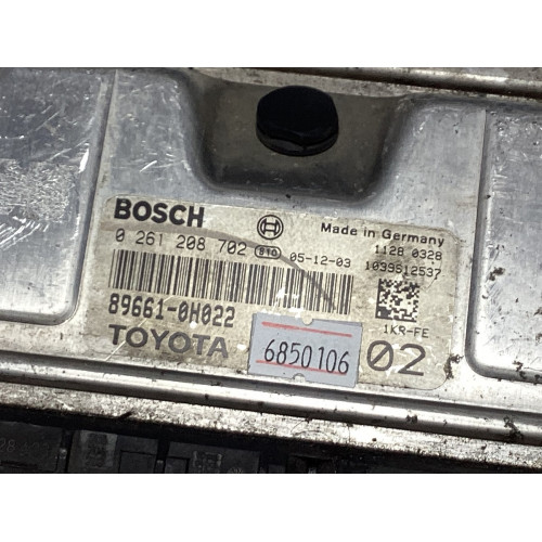 Toyota Aygo 1.0 Motor Beyni 0261208702 89661-0H022