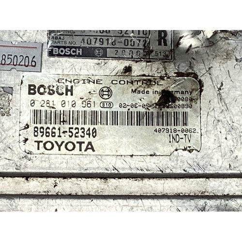 Toyota Yaris 1.4 Motor Beyni 0281010961 89661-52340