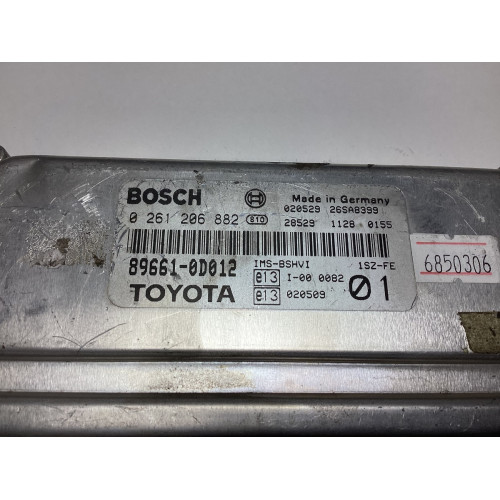 Toyota Yaris Motor Beyni 0261206882 89661-0D012