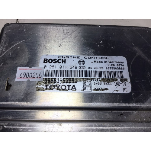 Toyota Yaris 1.4 Motor Beyni 0281011649 89661-52891