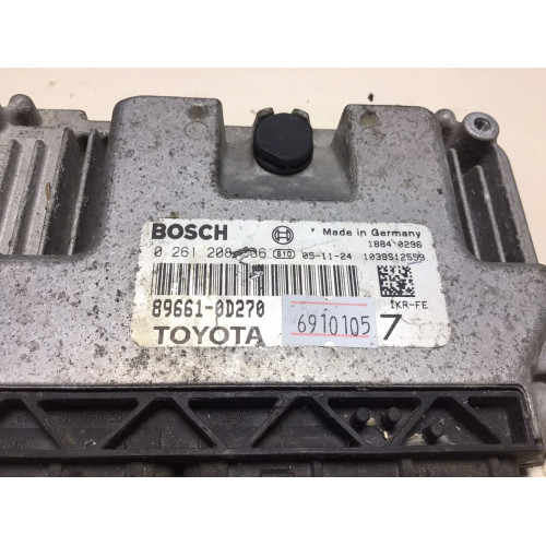 Toyota Yaris 1.0 Motor Beyni 0261208936 89661-0D270 7