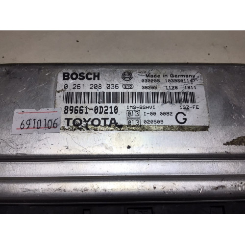 Toyota Yaris 1.3 Motor Beyni 0261208036 89661-0D211 G
