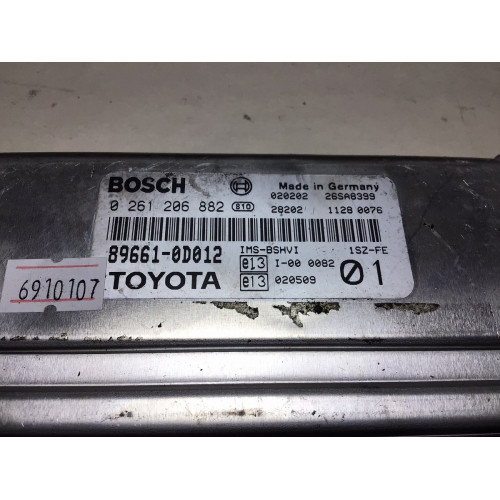 Toyota Yaris 1.0 Motor Beyni 0261206882 89661-0D011 01