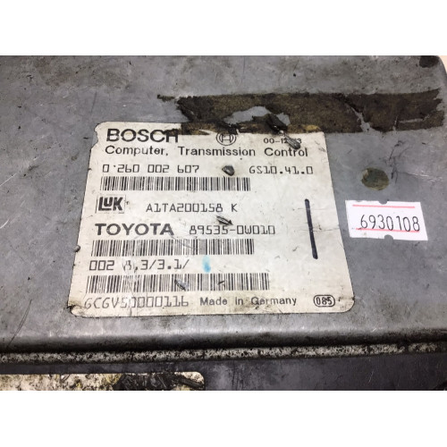 Toyota MR2 Motor Beyni 0260002607 89535-0W010
