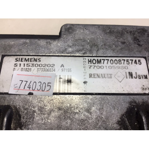 Renault Scenic 1.6 Motor Beyni S115300202A HOM7700875745 8200105980