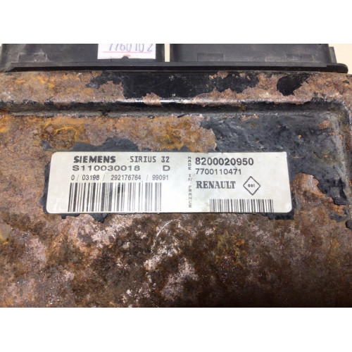Renault Megane Motor Beyni 8200020950 7700110471 S110030018D SIRIUS32