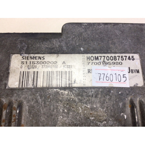Renault Scenic 1.6 Motor Beyni S115300202A HOM7700875745 8200105980