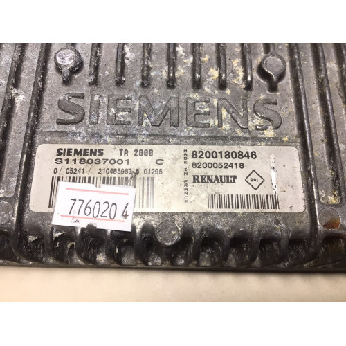 Renault Clio 1.4 Motor Beyni S118037001C 8200180846 8200052418