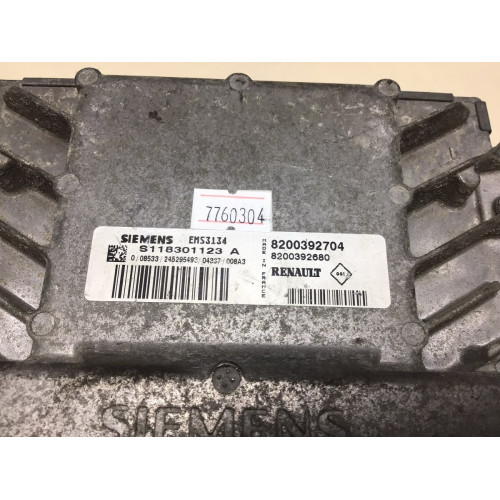 Renault Clio 2 1.6 Motor Beyni S118301123A 8200392704 8200392680 EMS3134