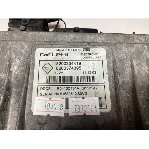 Renault Megane Scenic 1.5 DCI Motor Beyni R0410C131A 8200334419 8200374395 DDCR