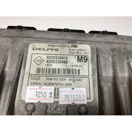 Renault Megane 1.5 DCİ Motor Beyni 8200334419 8200326498 R0410C100A DDCR