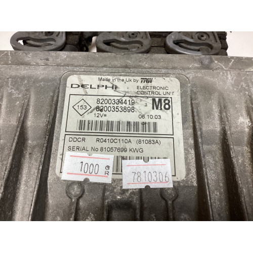 Renault Megane 1.5 DCİ Motor Beyni 8200334419 8200353898 R0410C110A DDCR