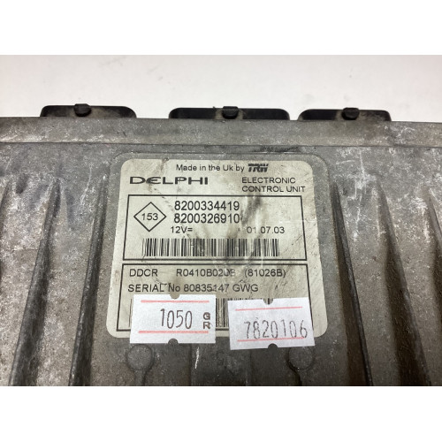 Renault Megane 1.5 Motor Beyni 8200334419 8200326910 R0410B020B DDCR